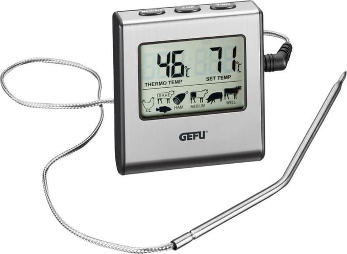 GEFU TEMPERE Digitale Keukenthermometer – Vleesthermometer en BBQ Thermometer – Tot 250°C