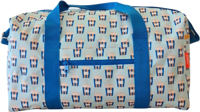 ENGEL. Weekendtas - Groot hoofdvak - Popcorn Paradise - 25x25x48cm