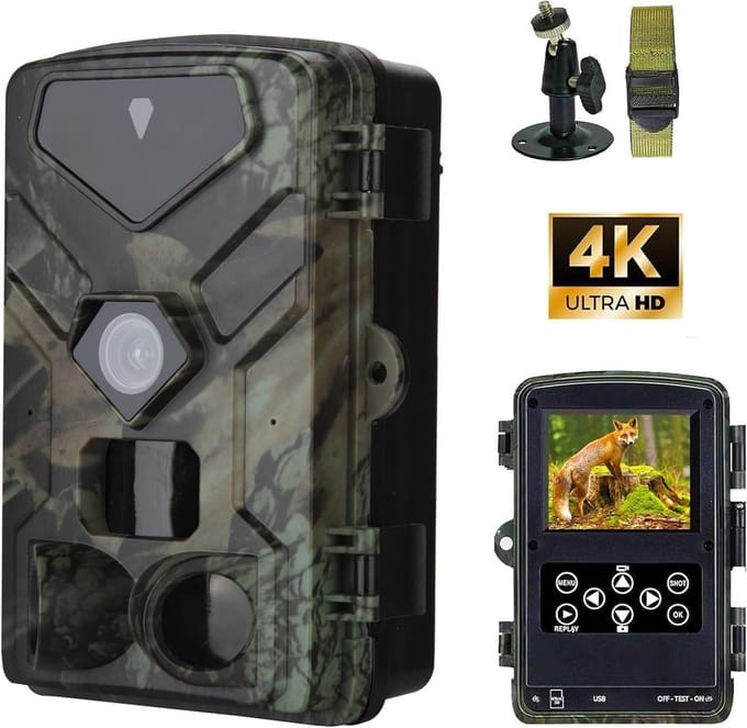 Wildcamera met Nachtzicht - Buitencamera - Waterdicht - Full HD - Observatie tool