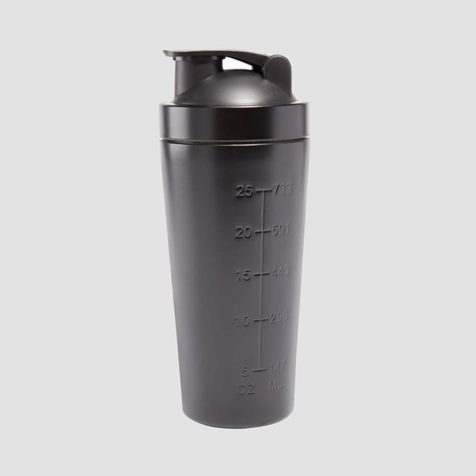 Myprotein shaker van gerecycled metaal - Zwart