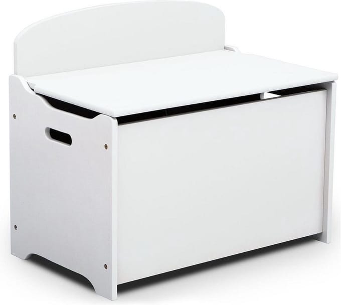 Delta Children TB83460GN-130 Houten Opbergkist met Rugleuning Wit