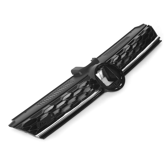 Glanzend Zwart Verlichtingspakket Honingraat Grille Grilles met Chroomstrip Vervanging voor MK7.5 GTD 2017‑2020 black