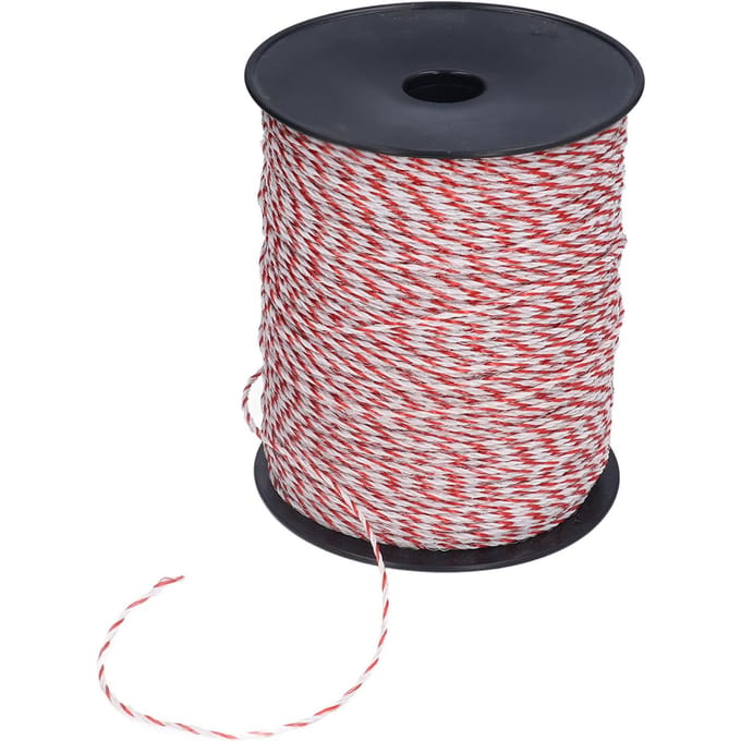 500m Elektrisch Hek Kracht Touw Draad Elektrische Hek Accessoires voor Boerderij Ranch Paarden Vee Schapen gray