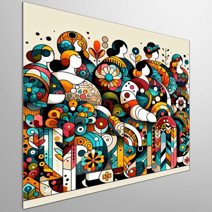Kunstprint | Wanddecoratie | Dibond | 60 × 60 cm