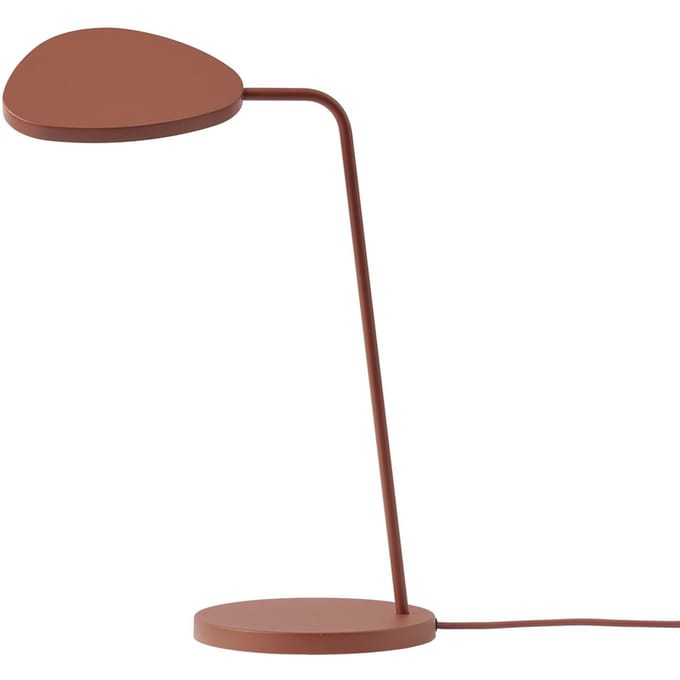 Muuto - Leaf Tafellamp - koperbruin - rood