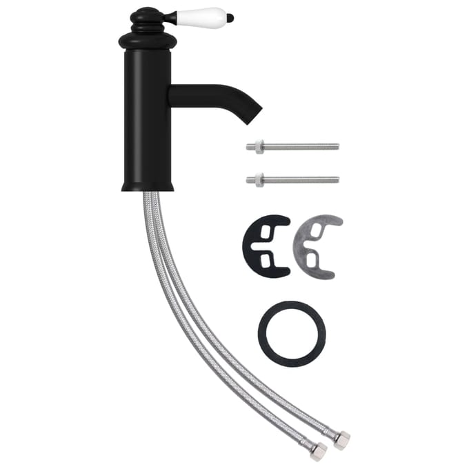 vidaXL - Wastafelkraan - 130x180 - mm - zwart