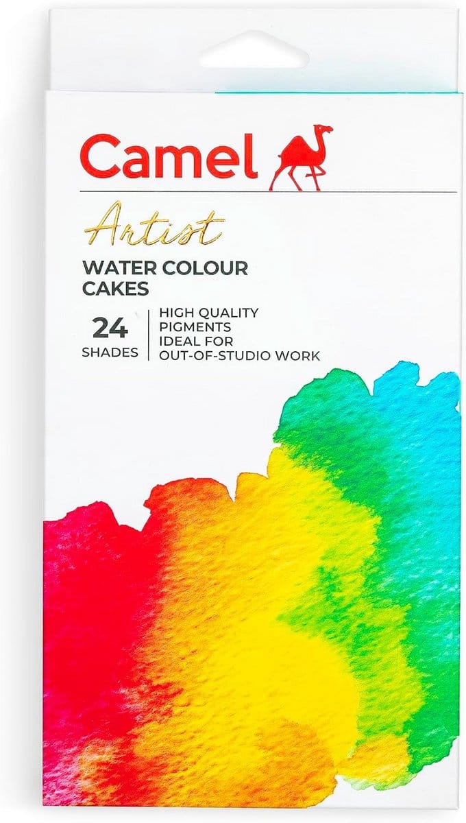 Waterverf Cake Set - 24 Stuks Diverse Kleuren