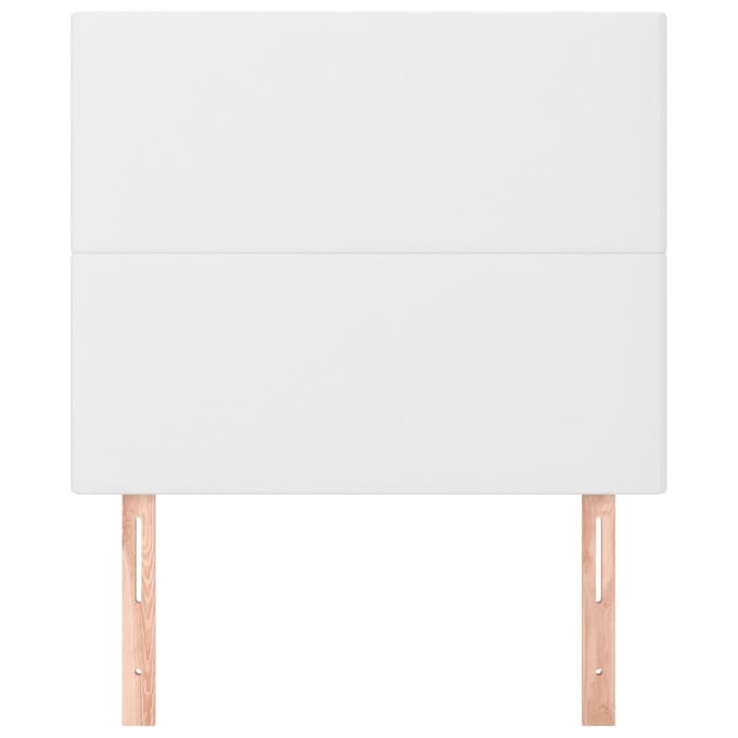 vidaXL - Hoofdbord - wit - 80x5x118/128 - cm - kunstleer