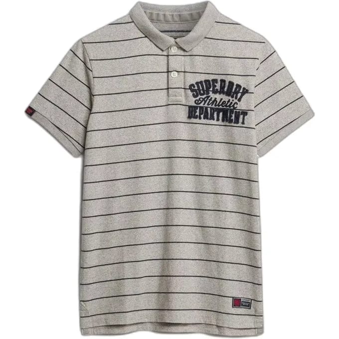 Superdry Vintage Athletic Korte Mouw Poloshirt Grijs S Man