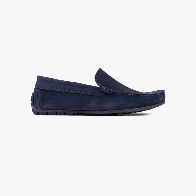 Omnio bengt loafers heren navy suède
