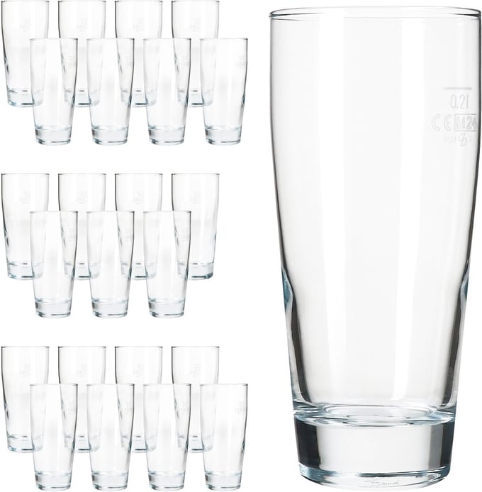 24-delige set WILLIBECHER 0,2L geijkt van glas – 42077