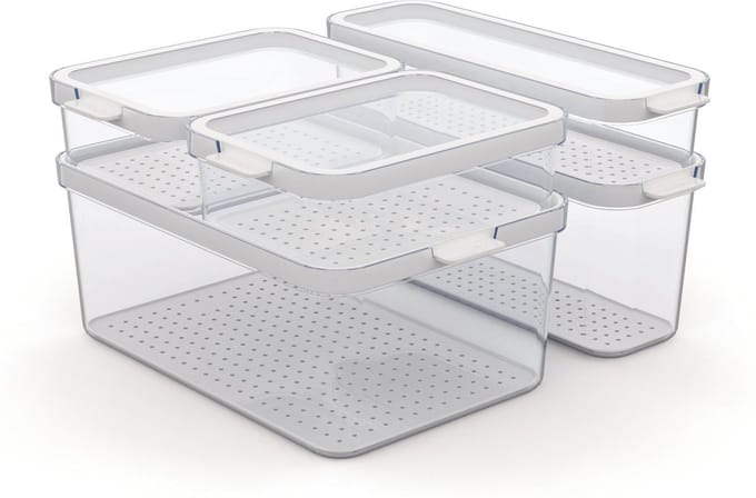 Rotho - Set koelkastorganizer 5 stuks CAUMA 4,65 l + 2 l + 1,15 l + 2 x 1,2 l