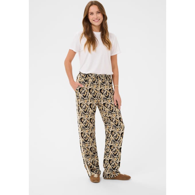 Saint Tropez OsinaSZ Pants Dames Broek - Tannin Blurry Animal