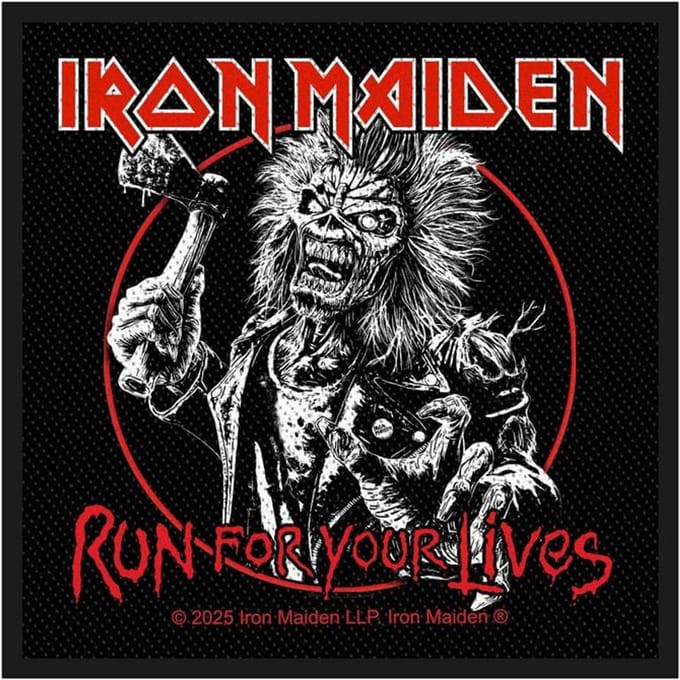 Iron Maiden Run For Your Lives Unisex Patch - meerkleurig - Standard