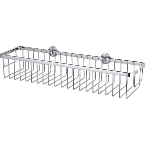 Tesa® Aluxx brede douche- badrek, hoogglans verchroomd aluminium, zelfklevend