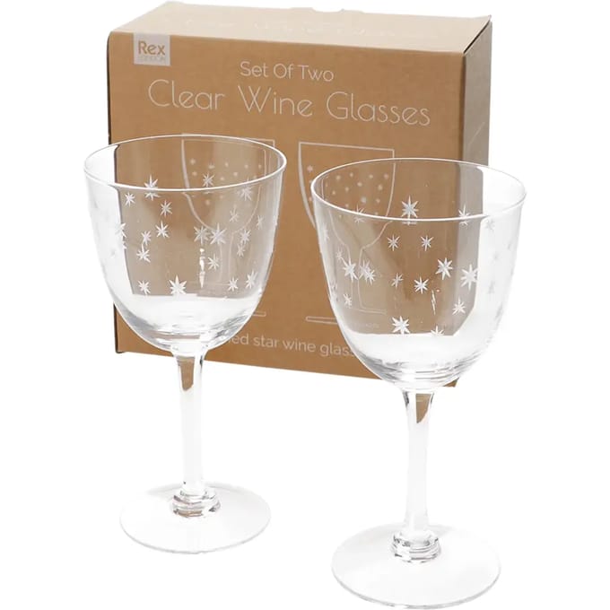 Wijnglas Rex London Etched star (x2)