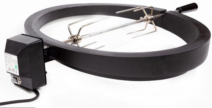 Patton Rotisserie voor Kamado 21" - Elektrisch Draaispit - 220 V.