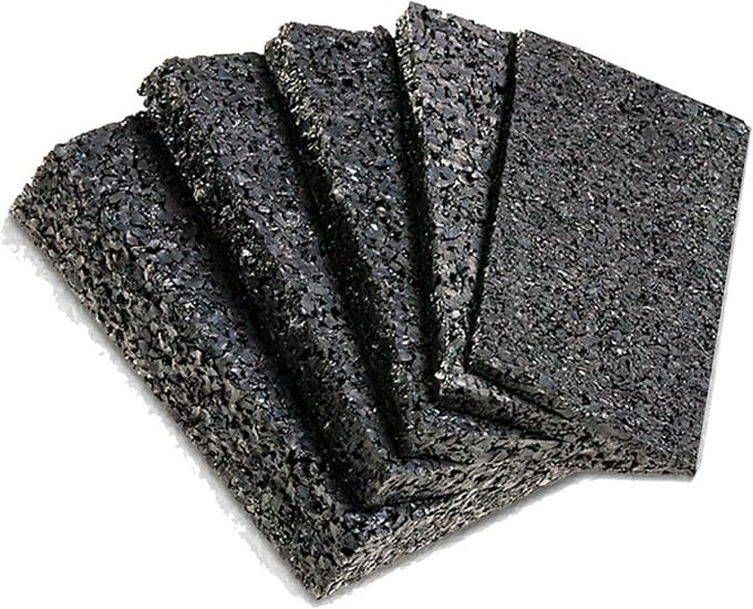 Terrastegels 100 x 50 mm - verschillende diktes en rubberen onderlegger