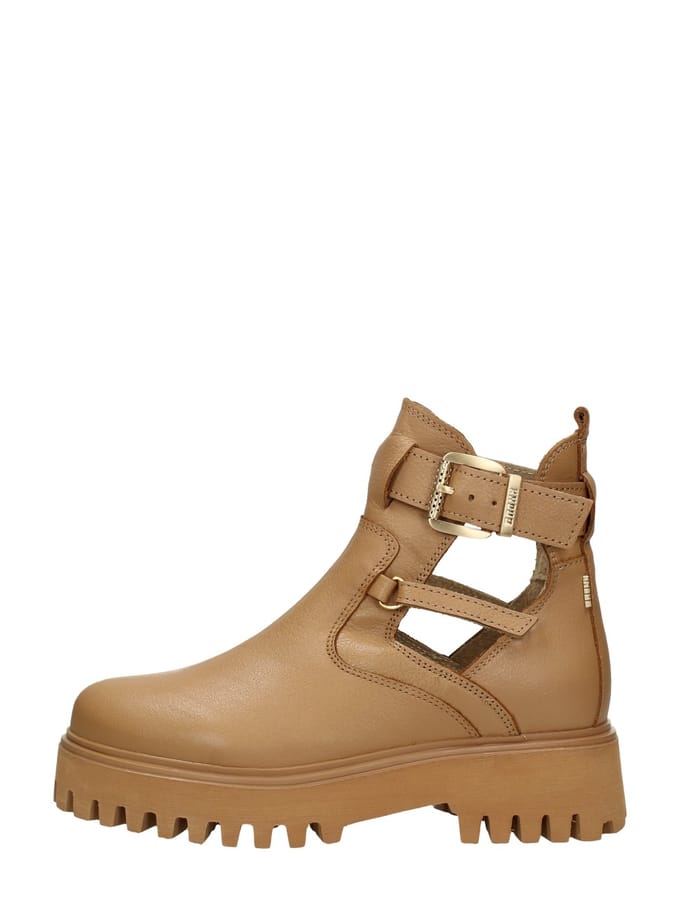 Bronx Groov-y Enkellaarsjes Plat - cognac - Maat 37
