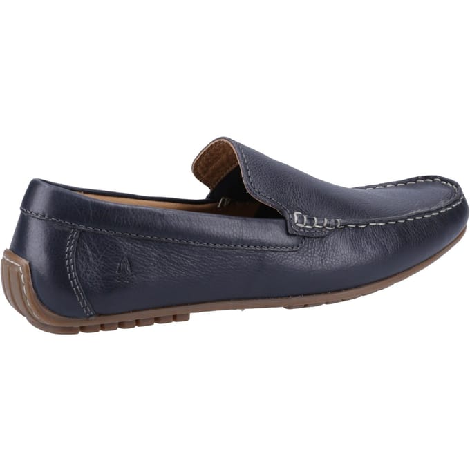 Hush Puppies Ralph Leer Heren Navy Bootschoenen