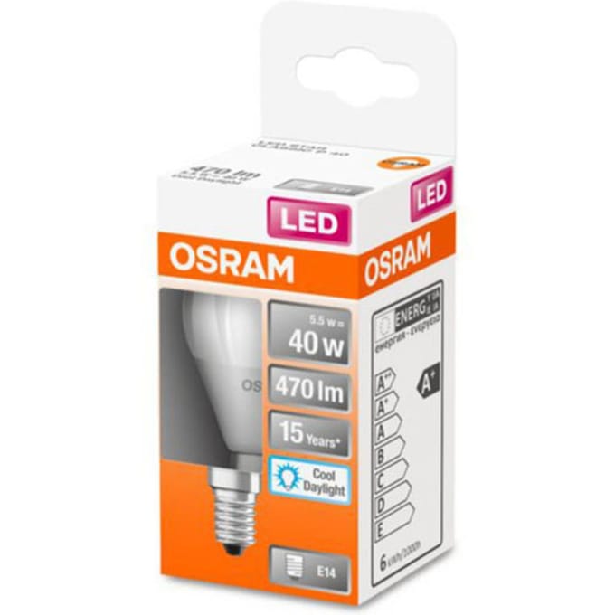 OSRAM Classic P LED lamp E14 4,9W 6.500K mat