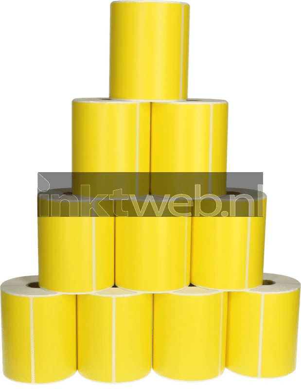 FLWR - Labels / Zebra 10-pack verzendetiketten / geel / Geschikt voor Zebra