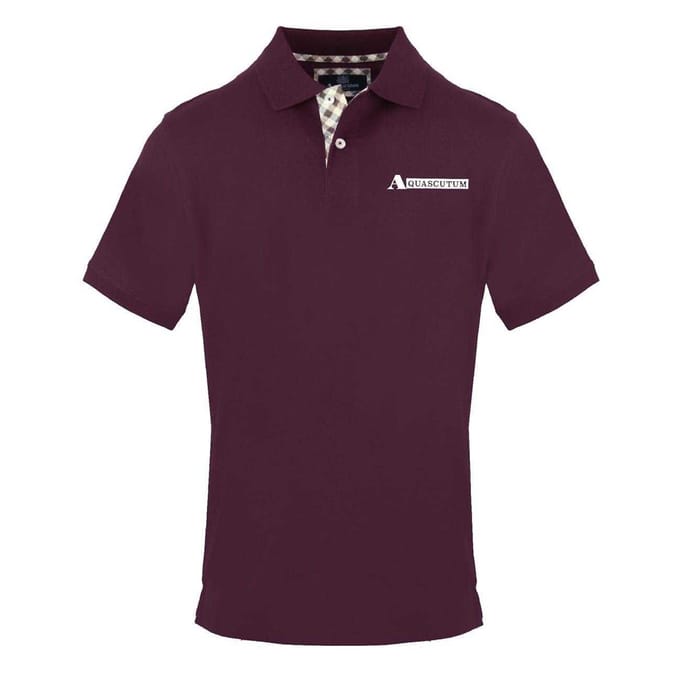 Aquascutum Herenpolo met korte mouwen (Rood)