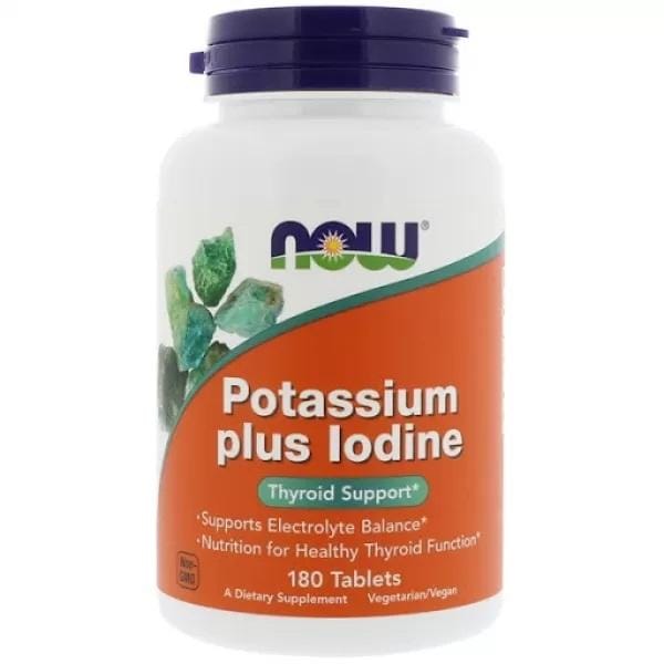 NOW Foods - Jodium & Kalium - 180 tabletten - Straling
