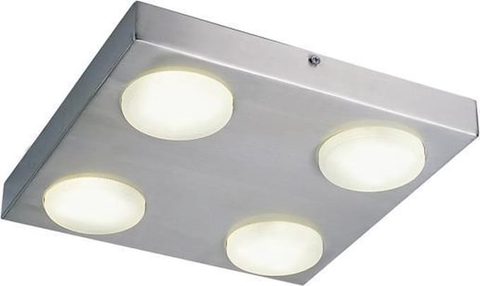 Plafondlamp/4 Kyoto Vierk. D26 H3 Inc Gx53X4