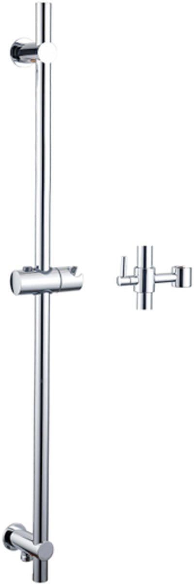 FugaFlow Eccelente Sobrado Glijstang - 90cm - met geïntegreerde wandaansluitbocht - Chroom