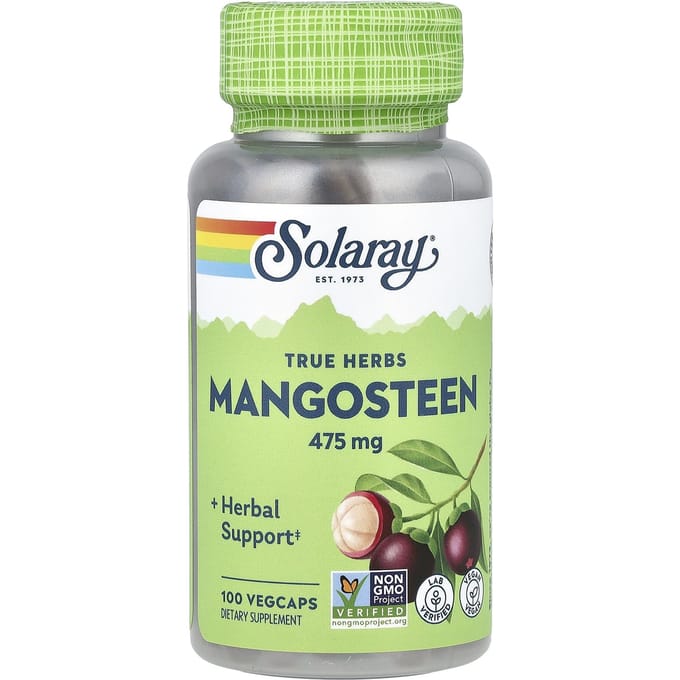 True Herbs, Mangosteen, 475 mg, 100 plantaardige capsules