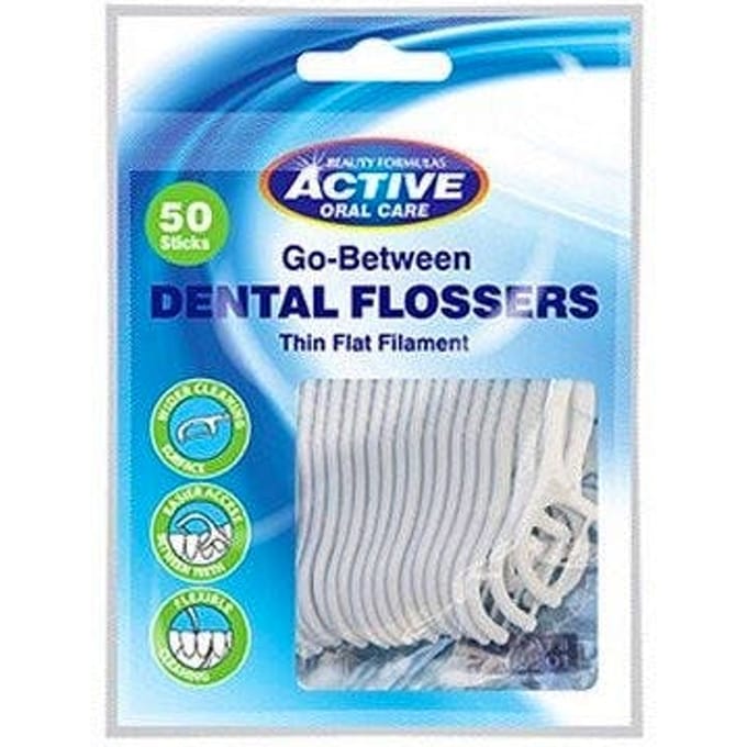 Active Oral Care Go-Between Dental Flossers 50 st