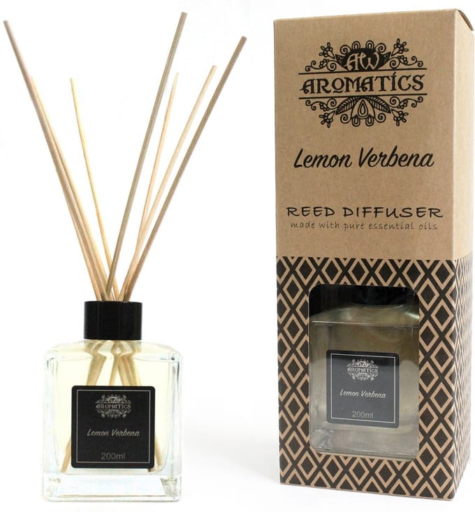 AW aromatics - citroen verbena - geurstokjes - reed diffuser - 200 ml - aromatherapie