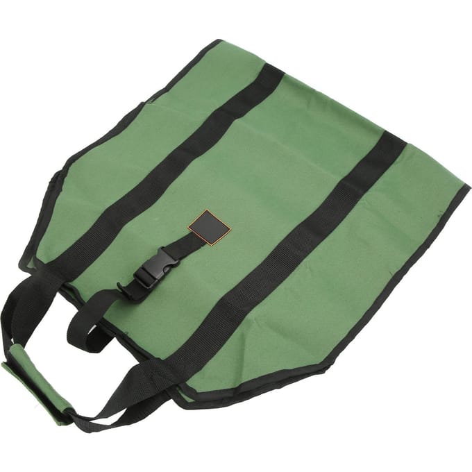 Houtzakdrager Multifunctioneel Duurzaam Draagbaar Grote Capaciteit Canvas Houthouder Groen black