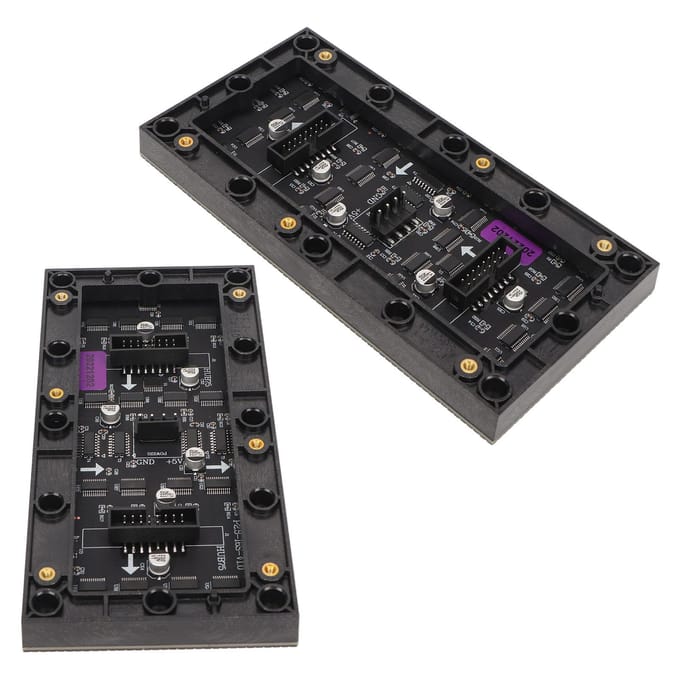 Panneau matriciel LED RVB à intensité variable, résolution 64x32, pas de 2,5 mm, module LED numérique 6,3x3,1 pouces pour black