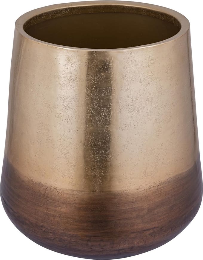 PTMD Nouska Bloempot - 57 x 57 x 59 cm - Aluminium - Goud