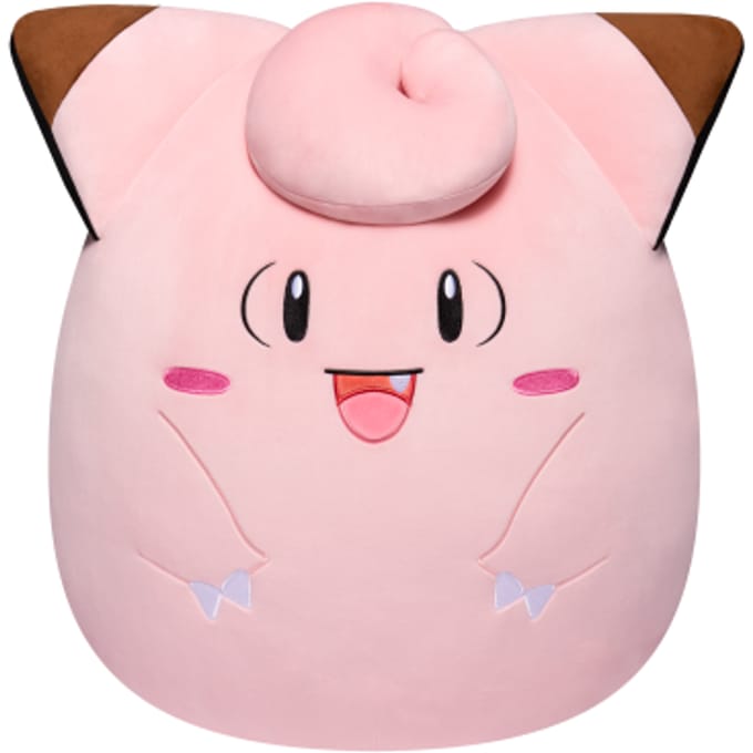 Pokémon Squishmallow Clefairy - Zachte knuffel van 50 cm - Officiële merchandise