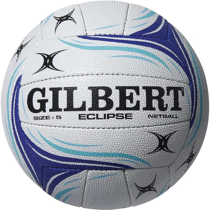Gilbert Netball Eclipse Match Ball - Size 5 - Wit / Blauw