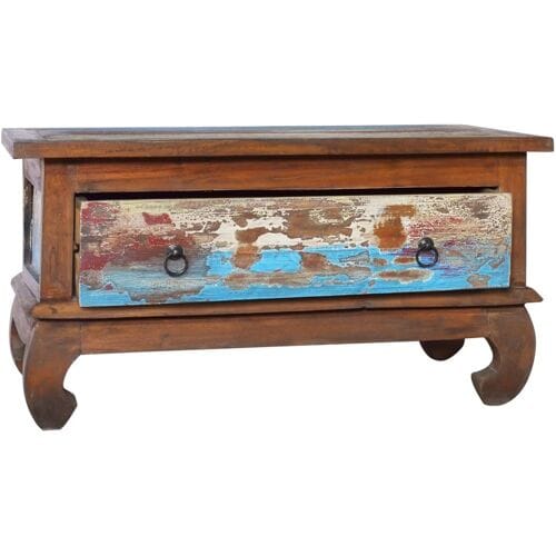 vidaXL - Salontafel - 80x50x40 - cm - gerecycled - teakhout
