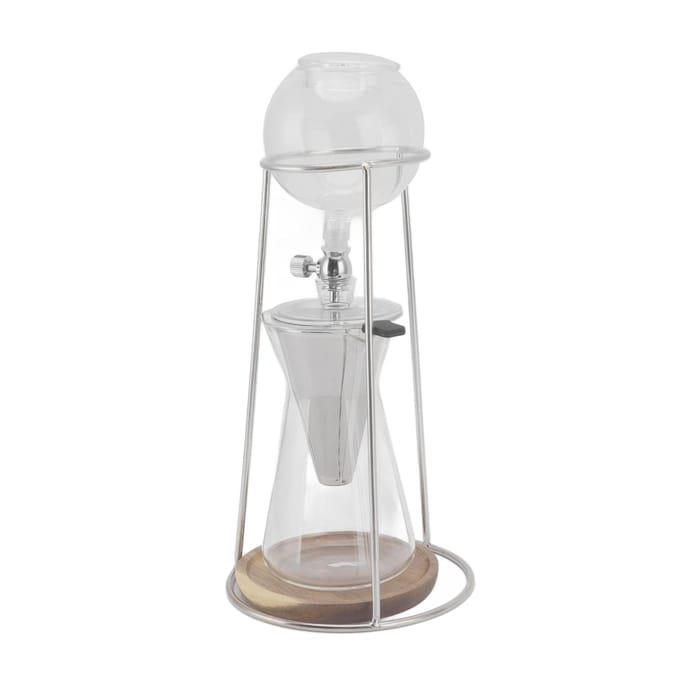 Drip Coffee Maker Herbruikbaar Borosilicaatglas Iced Coffee Maker voor Café Huiskeuken 600ml white