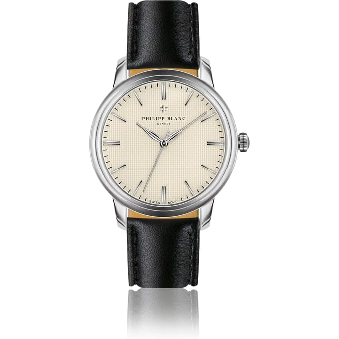 Lederen horloge Philipp Blanc Zurich