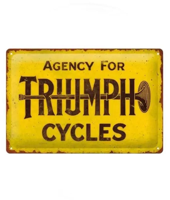 Metalen Bord 20x30 cm Triumph Cycles