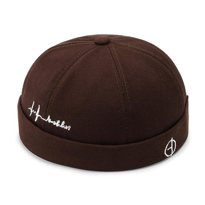 Heren Hoeden Docker Cap Hoeden Muts Zeemansmuts Werkersmuts Omgeslagen Rand Retro Randloze Hoed Met Verstelbare black