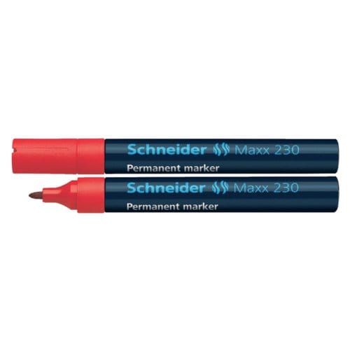 Schneider permanent marker - Maxx 230 - ronde punt - rood - S-123002