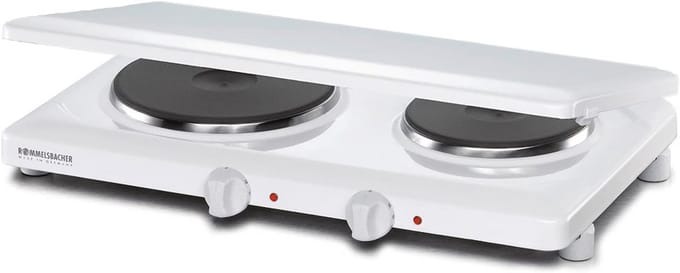 Dubbele Kookplaat - Elektrische Kookplaat - Extra Koken - Traploze Temperatuurregeling - 335 x 51 cm - Wit