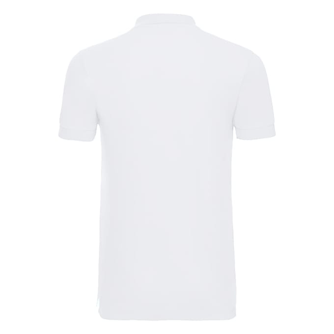 Russell Heren Rekken Korte Mouw Poloshirt (Wit)