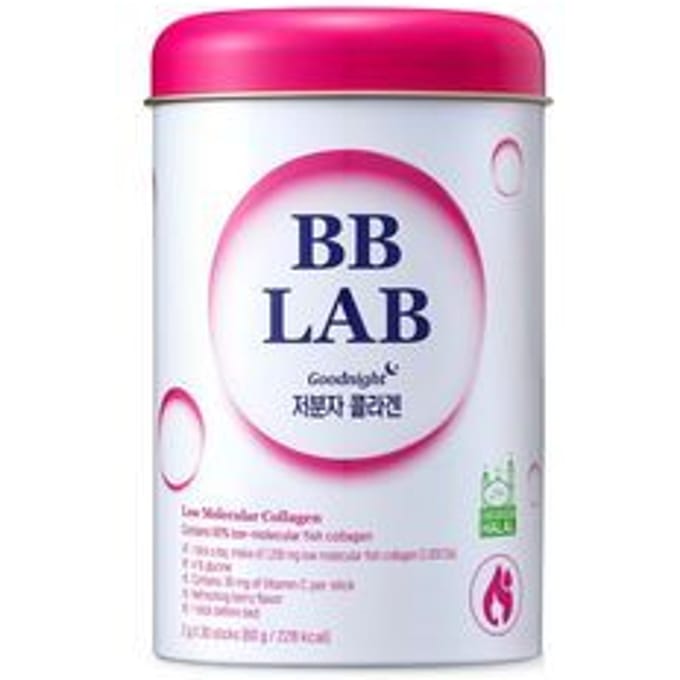 BB Lab, Goedenacht, collageen met laag moleculair gewicht, bes, 30 sticks, 2 g per stuk