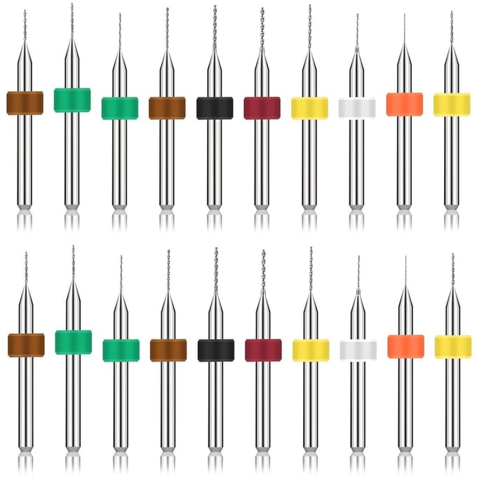 Solidchoice - Set van 20 Micro Boorbits voor PCB en Graveren