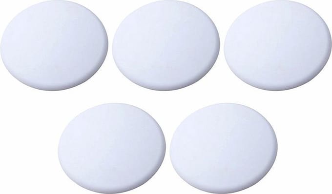 Deurstopper voor binnen - 2 stuks - Uitgerust met een 3M plakker - Diameter 4cm - wit - Deurbeschermer - Siliconen Deurstopper