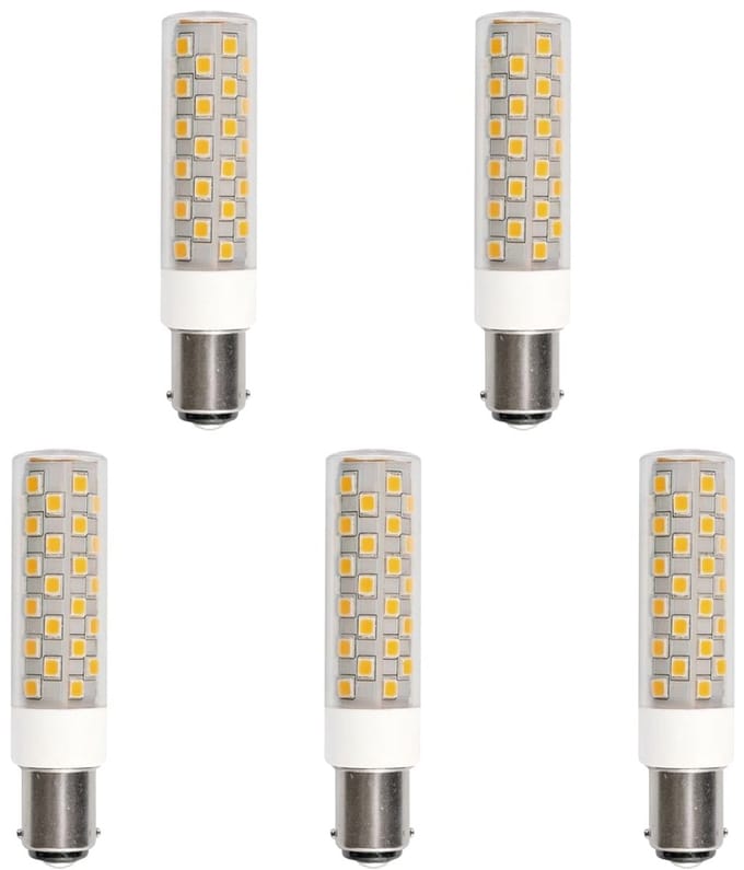 SPL Ba15d LED Lamp 6W - Neutraal Wit - 840lm - LED Buislamp T18 - 5 Stuks